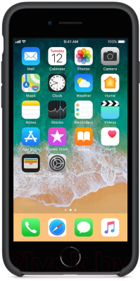 Чехол-накладка Apple Silicone Case для iPhone 8/7 Black / MQGK2