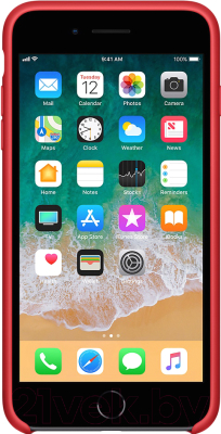 Чехол-накладка Apple Silicone Case для iPhone 8+/7+ Red / MQH12