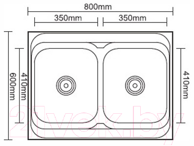 Мойка кухонная Ledeme L98060B-6