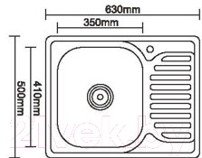 Мойка кухонная Ledeme L66350