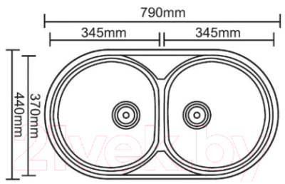 Мойка кухонная Ledeme L67944-B