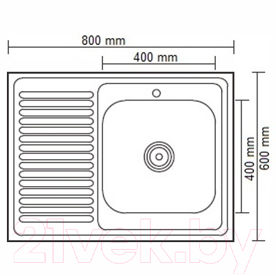 Мойка кухонная Ledeme L68060-L