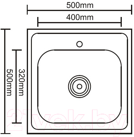 Мойка кухонная Ledeme L75050