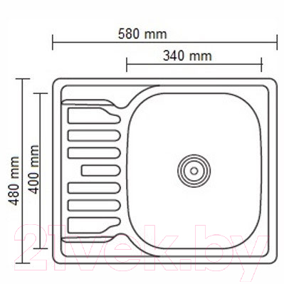 Мойка кухонная Ledeme L95848-R