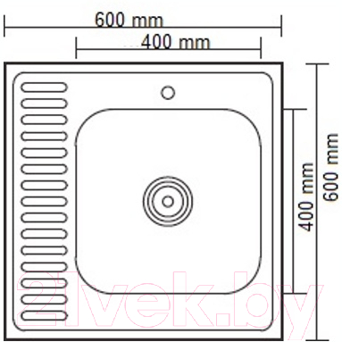 Мойка кухонная Ledeme L96060-R