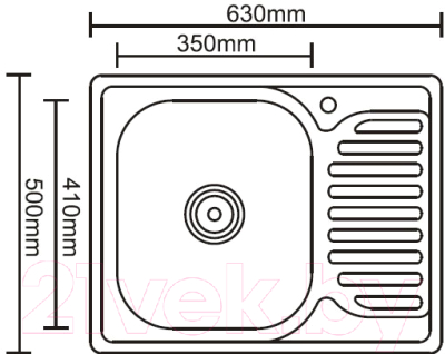 Мойка кухонная Ledeme L96350