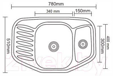 Мойка кухонная Ledeme L97851B