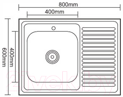 Мойка кухонная Ledeme L98060-L