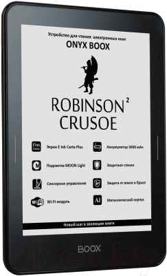 Электронная книга Onyx Boox Robinson Crusoe 2 (черный)