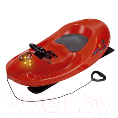 Санки детские KHW Snow Car De Luxe / 27101 (красный)