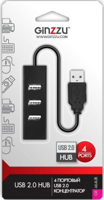 USB-хаб Ginzzu GR-464UB