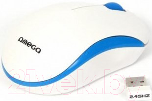 Мышь Omega Wireless OM0418WB (белый)