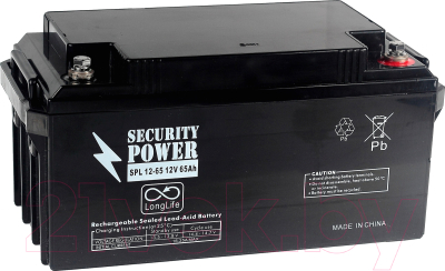 Батарея для ИБП Security Power SPL 12-65 (12V/65Ah)