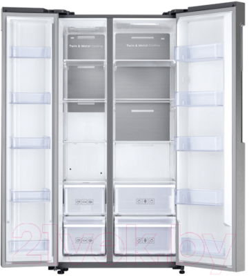 Холодильник с морозильником Samsung RS62K6130S8/WT