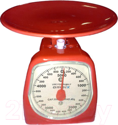 Кухонные весы Ampix AMP-7150 (красный)