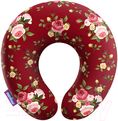 Подушка на шею Мнушки Нежные цветы / H3434C1701A003RD (красный)