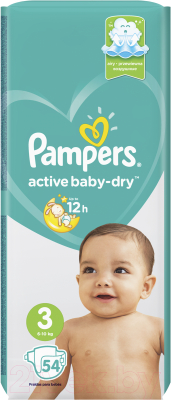 Подгузники детские Pampers Active Baby-Dry 3 Midi (54шт)