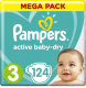 Подгузники детские Pampers Active Baby-Dry 3 Midi (124шт) - 