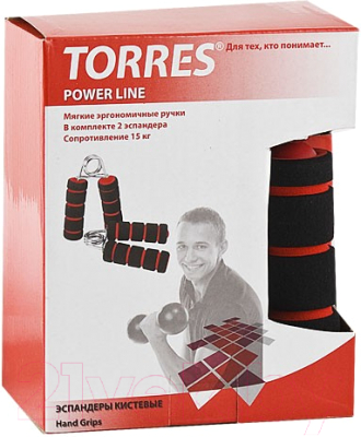 Набор эспандеров Torres PL5019 (черный/красный)