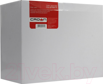 

Картридж Crown, Черный, CM-Q7551X