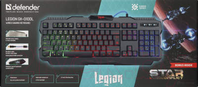 Клавиатура Defender Legion GK-010DL / 45010