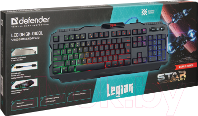 Клавиатура Defender Legion GK-010DL / 45010