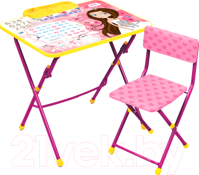 Комплект мебели с детским столом Ника КУ2/17 Маленькая принцесса