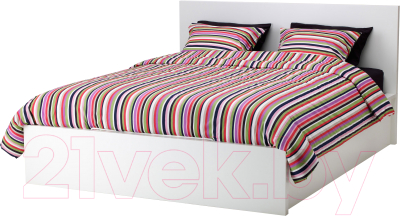 Двуспальная кровать Ikea Мальм 403.800.03 (белый)
