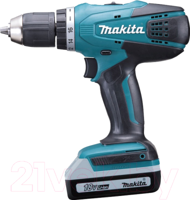 Изображение товара Профессиональная дрель-шуруповерт Makita DF457DWLE