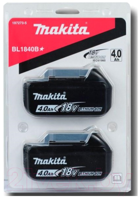 Набор аккумуляторов для электроинструмента Makita BL1840B (197273-5)