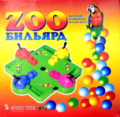 Настольная игра Омская фабрика игрушек Зообильярд ИДНЗ