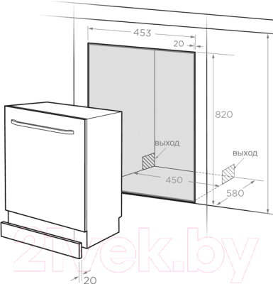 Посудомоечная машина Midea MID45S300