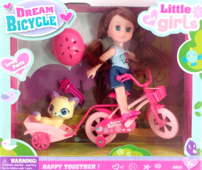Кукла с аксессуарами NTC Маленький велосипедист 63003