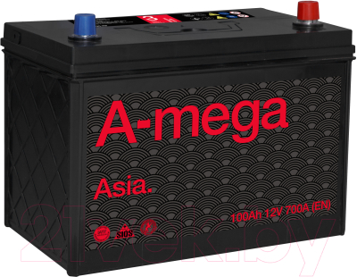 Автомобильный аккумулятор A-mega Standard Asia 100 JL / AStJ 100.1 (100 А/ч)