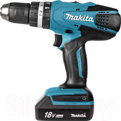 Профессиональная дрель-шуруповерт Makita HP457DWE