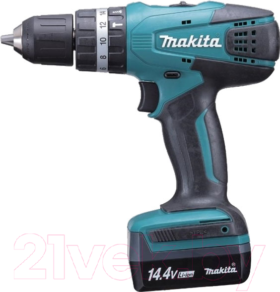 Профессиональная дрель-шуруповерт Makita HP347DWE