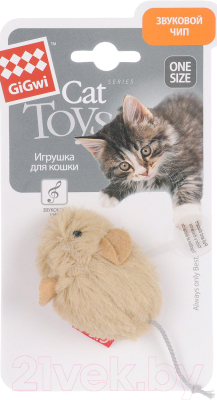 Игрушка для кошек Gigwi Мышка 75217