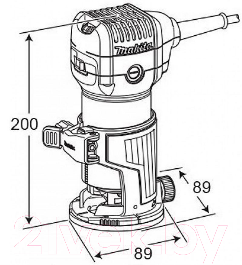 Профессиональный фрезер Makita RT0700CX2