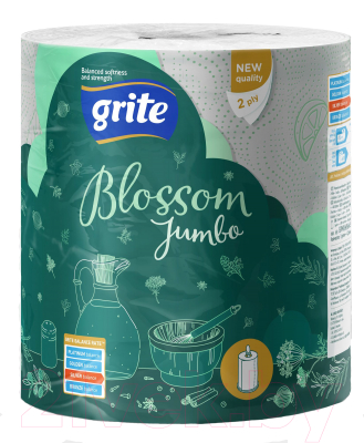 Бумажные полотенца Grite Blossom Jumbo (1шт)