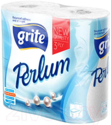 Туалетная бумага Grite Perlum (трехслойная, 4рул)