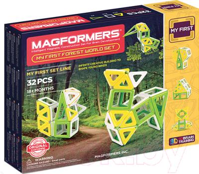 Конструктор магнитный Magformers My First Forest World Set / 702009 (32эл)