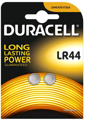 Комплект батареек Duracell LR44 2BP