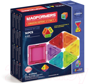 

Конструктор магнитный Magformers, Window Basic Set / 714001