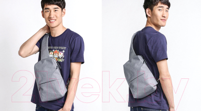 Рюкзак Xiaomi Mi City Sling Bag (светло-серый)