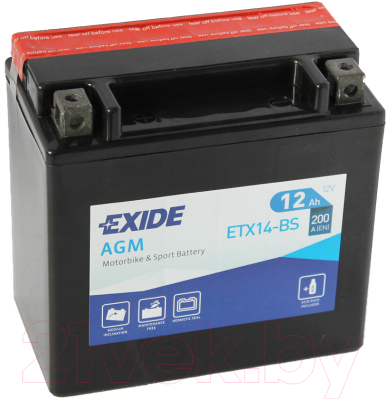 Мотоаккумулятор Exide ETX14-BS (12 А/ч)