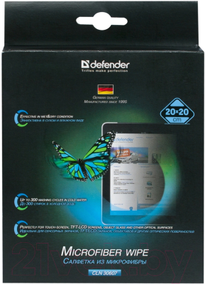 Салфетка из микрофибры для экранов Defender CLN 30607