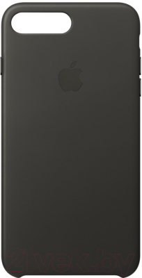 Чехол-накладка Apple Leather Case для iPhone 8 Plus/7 Plus Charcoal Gray / MQHP2