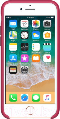 Чехол-накладка Apple Silicone Case для iPhone 8/7 Rose Red / MQGT2