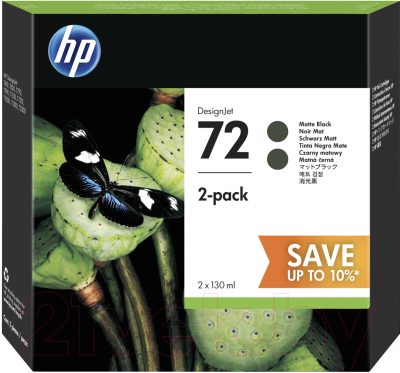 Комплект картриджей HP 72 2-pack (P2V33A)