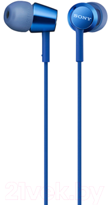 Наушники-гарнитура Sony MDR-EX155APLI (синий)
